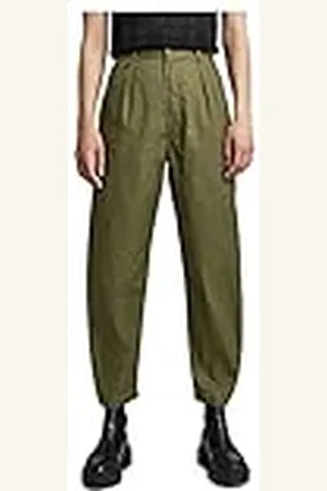 G-Star RAW Geplooide Chinohose Broek met Hoge Taille Voor Vrouwen, , 52