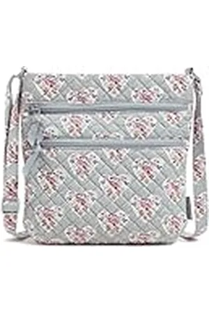 Vera Bradley Dames Katoen Triple Zip Hipster Crossbody Portemonnee,