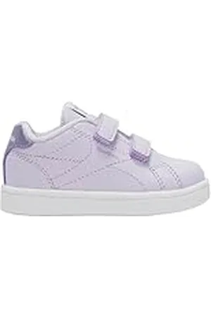 Reebok Royal Complete CLN 2.0 TWO STRAP sneakers voor jongens en meisjes, digitalgleam, FTWRWHITE/METALICPURPLE, 22,5 EU, Digitale gleam Ftwrwhite Metalicpurple, 22.5 EU