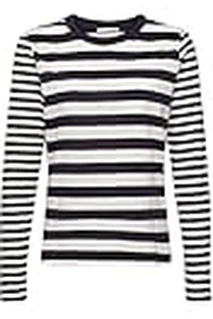ESPRIT Longsleeve met strepen, Donkerblauw, XXS