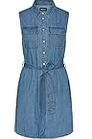 Pieces® 5715367299015 PCOSALINA SL DNM MB Dress NOOS BC Jurk, Medium Blue Denim, XL, , XL