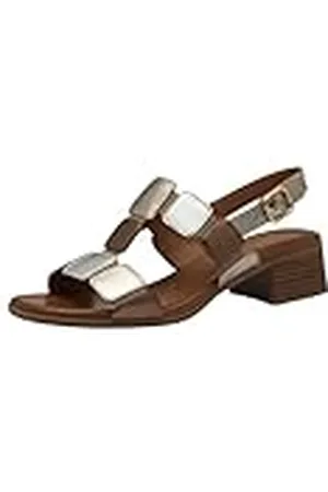 Tamaris Comfort , damessandalen van leer met verstelbare riem, sandaal met hak, maat 41 EU, , 41 EU