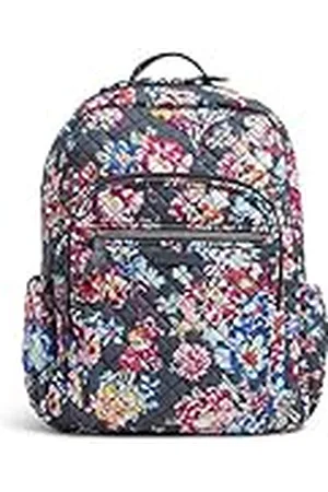 Vera Bradley Campus Rugzak van katoen voor dames, Mooie posies, One Size