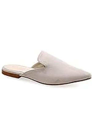 Emmanuela Handcrafted For You 37 Ice White Emmanuela Suede Lace Muilezels voor vrouwen, comfortabele zachte lederen loafers, lederen slaapplank, muilezels glijden op zomerschoenen, hoge kwaliteit platte slippers schoenen