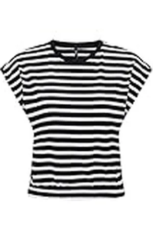 ONLY Onlmay S/S Cropped Box JRS Top, zwart/wolk danser, L, , L