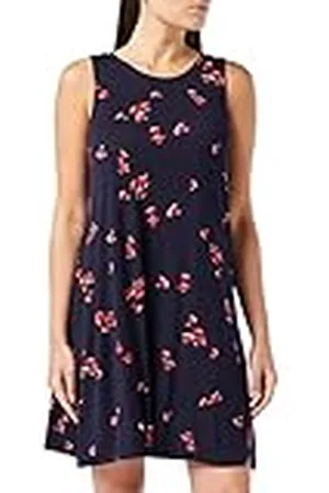 Amazon Tankjurk voor dames (verkrijgbaar in grote maten), marineblauw tulpen, groot