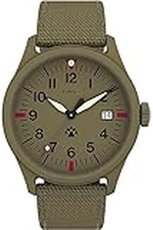 Timex Expedition North 43 mm herenhorloge - Lichtbruine milieuvriendelijke tweedelige band met snelsluiting, lichtbruine wijzerplaat, lichtbruine kast TW2W23500