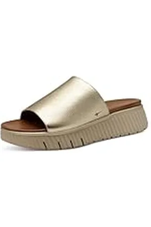 Tamaris Comfort damessandalen, leer, Wide Fit sandalen, , 37 EU, , 37 EU