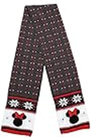 Disney Volwassen sjaal Mickey Minnie Mouse Skellington Print Knit Winter Unisex, , Eén Maat