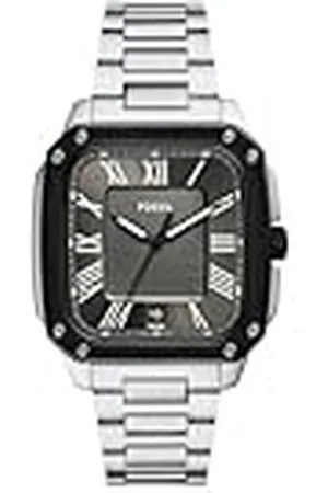 Fossil Heren analoog kwartshorloge met roestvrij stalen armband FS6122