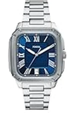 Fossil Heren analoog kwartshorloge met roestvrij stalen armband FS6121