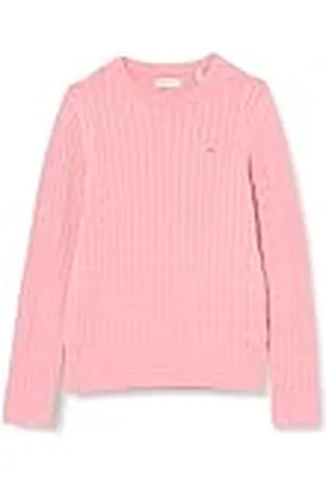 GANT Meisjes Shield Cotton Cable C-Neck Pullover, , 158-164