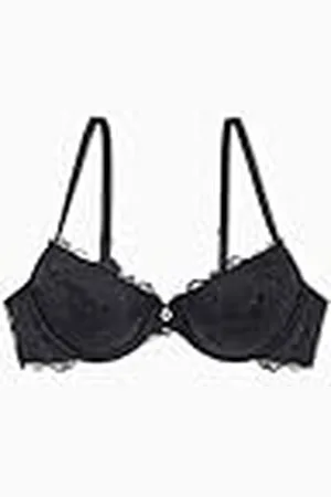 Emporio Armani Vrouw Eeuwige Lace Push Up BH Verwijderbare Pads Zwart 32, , 32 / B