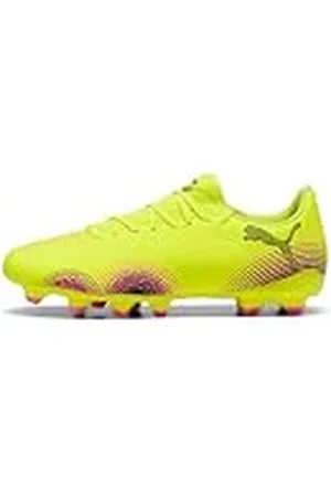 PUMA Unisex Future 8 Play FG/AG voetbalschoen, geel alarm zwart-zon geslagen, 6 UK, Yellow Alert Black Sun Struck, 39 EU
