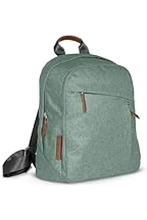 Uppababy Verschoonrugzak/meerdere opbergvakken/wandelwagen riem bevestiging/fles isolator en aankleedkussen inbegrepen/Emmett/Gwen (groen gemêleer/zadelleer)