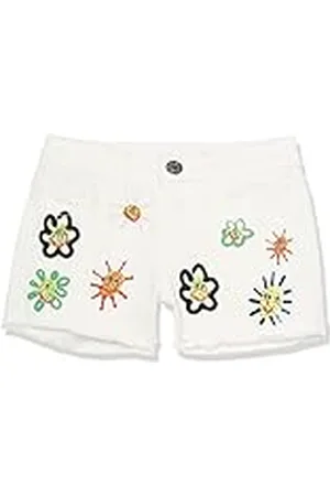 Desigual Denim Flowers Jeans voor meisjes, , 12 Jaar