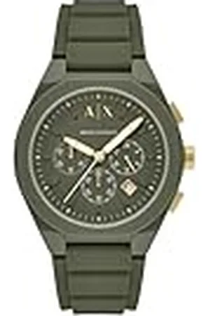 Armani Exchange Heren analoog kwartshorloge met siliconen armband AX4169