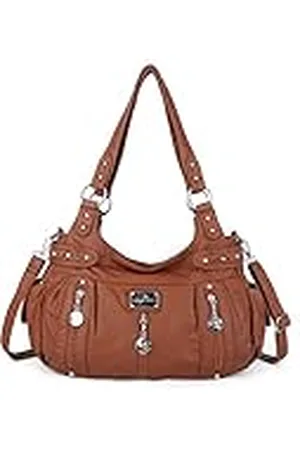 angel kiss Angelkiss grote portemonnees en handtassen voor vrouwen gewassen kunstleer crossbody hobo tas schouder handtas draagtas, , L, Minimaal