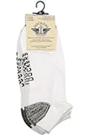 Dockers 3 Pack Low Cuts With 1/2 Cushion White One Size