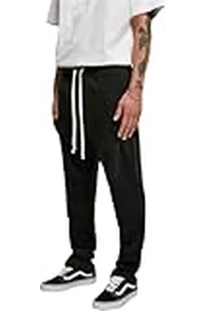 Urban classics Heren joggingbroek Low Crotch Cargo joggingbroek voor mannen, verkrijgbaar in 2 kleuren, maten XS - 5XL, , M