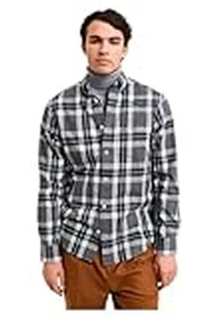 GANT REG Tartan Melange geruit shirt, , M