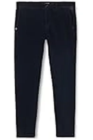 Replay Brad Chino Cordbroek voor heren, slimfit, 088, marineblauw, 27W x 32L