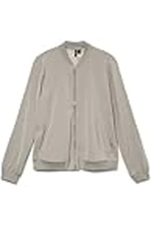 VERO MODA Damen Tailoring Blousonjacke Fly Away Kragen Reißverschluss Vielseitige leichte Jacke -> Damen Blousonjacke Fly Away Kragen Reißverschluss Leichte Jacke, Colour: , Size:L