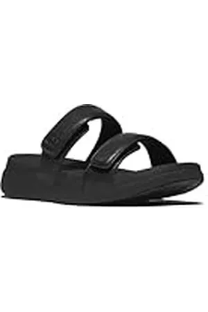FitFlop Vrouwen F-Mode GO verstelbare platte twee-BAR Slides Sandaal, , 7 UK, , 41 EU