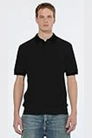 Scotch&Soda Gestructureerde gebreide solide polo, , XXL