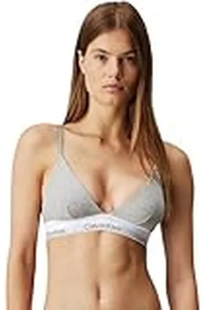 Calvin Klein Damesbeha Bralette Triangle Unlined zonder beugel, grey heather, XS