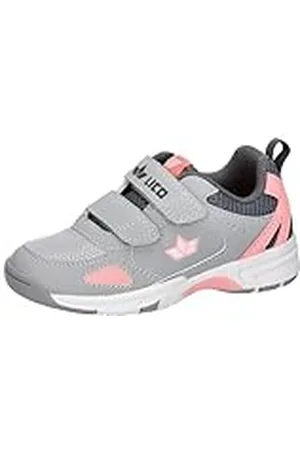 LICO Peyton V Indoor-gymschoenen voor jongens en meisjes, grijs/roze, 28 EU, , 28 EU