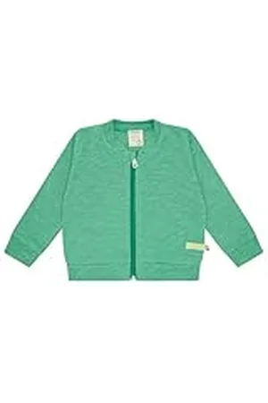 loud + proud Unisex kinderen slub jersey, GOTS-gecertificeerd collegejack, , 98-104