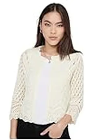 JACQUELINE DE YONG Gebreide damesjas, , M