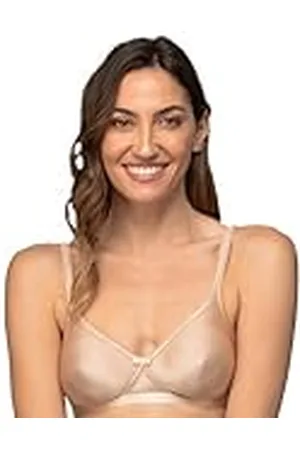 Playtex Satiny Sujetador Sin Aros beha voor dames, microvezel, zonder beugel - beige - 110