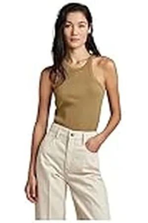 G-Star RAW Dames Italian Army Ultra Slim Tank Top Wm T-Shirt, Beige/Khaki (Safari D22768-D289-B44), XS, , XS