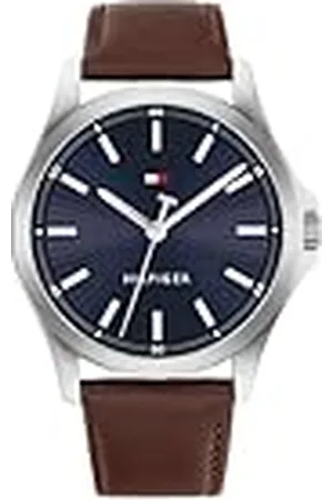 Tommy Hilfiger Three Hand Quartz Movement Horloge voor Heren - Verkrijgbaar met roestvrijstalen armband of leren band