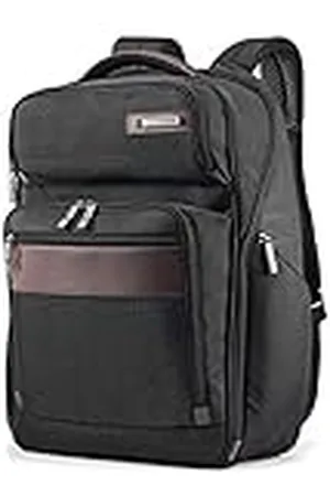 Samsonite Kombi Business Rucksack, schwarz/braun, 17.5 x 12 x 7-Inch, Kombi Business Rucksack