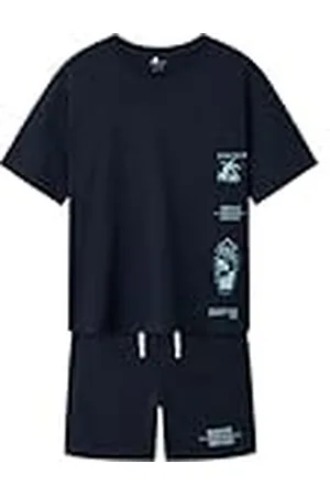NAME IT Jongens Nkmhirlan/Henlo Ss Nreg Top Set Pb, , 158