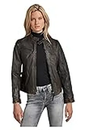 G-Star RAW Leren bikerjack voor dames.