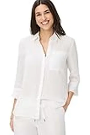 Brax Style.Vicki Pure Linen Solid Blouse voor dames, , 42