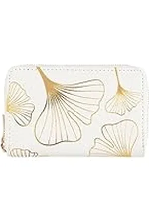 DRAEGER PARIS 1886 Paris – damesportemonnee – goudkleurige ginkgobladeren – – polyurethaan