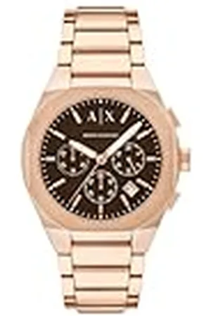 Armani Exchange Heren analoog kwartshorloge met roestvrij stalen armband AX4188