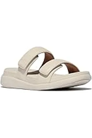 FitFlop Vrouwen F-Mode GO verstelbare platte twee-BAR Slides Sandaal, , 4 UK, , 37 EU