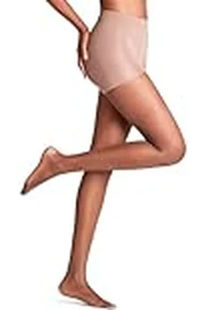 Falke Dames Panty Invisible Deluxe Shaping 8 DEN W Ti ultra transparent met vormgevend effect 1 paar, , M-L
