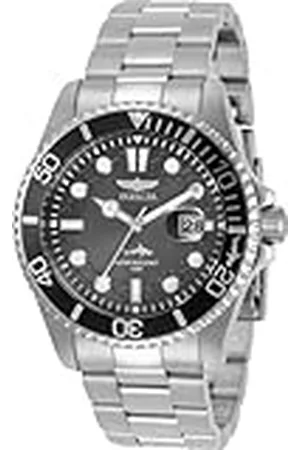 Invicta Pro Diver 30806 Heren Horloge - Waterdicht - Analoog - Quartz Uurwerk - Roestvrij Staal met zwarte Wijzerplaat - 43mm