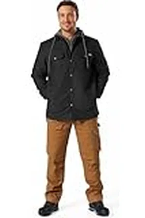 Dickies Heren Fleece Hooded Duck Shirt Jack Relaxed Jacket, , M