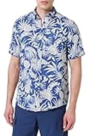 GANT REG BOTANICAL LINEN PRINT SS SHIRT, , S