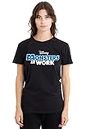 Disney Monsters At Work Logo donker dames T-shirt, , groot, , L