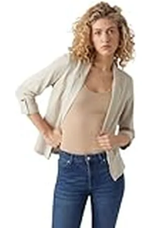 VERO MODA VMJESMILO 3/4 Loose WVN GA NOOS Blazer, Silver Lining, XL, , XL
