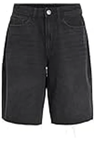 VILA Vicreek Hw Bermuda Denim Shorts, , 38